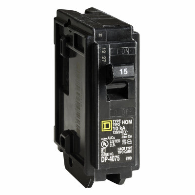Hardware store usa |  15A SP Circuit Breaker | HOM115CP | SQUARE D BY SCHNEIDER ELECTRIC
