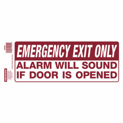 Hardware Store USA | 4x10 Emerg Exit Sign