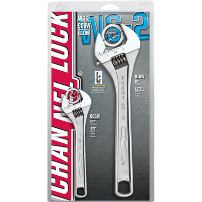 Hardware store usa |  2PC CHR ADJ Wrench Set | WS-2 | CHANNELLOCK INC