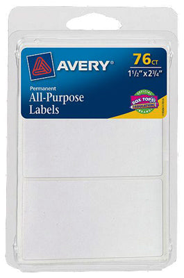 Hardware Store USA | 76CT WHT Rect Label