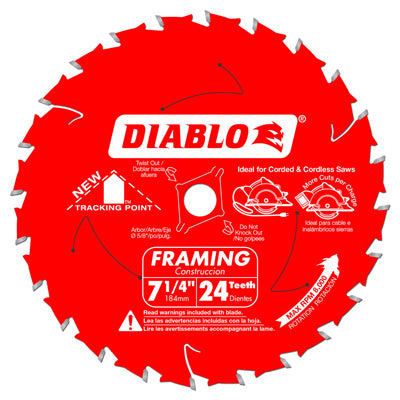 Hardware store usa |  3PK 7-1/4x24T Saw Blade | D0724X3 | FREUD