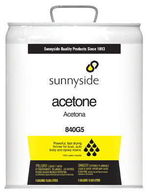 Hardware store usa |  5GAL Acetone | 840G5 | SUNNYSIDE CORPORATION