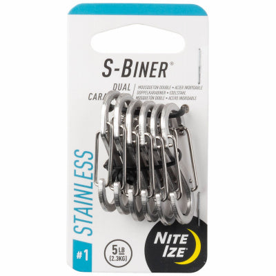 Hardware Store USA | 6PK SS #1 S-Biner