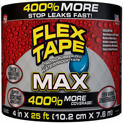Hardware store usa |  4x25 BLK Flex Tape Max | TFSMAXBLK04 | SWIFT RESPONSE LLC
