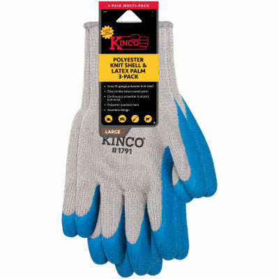 Hardware store usa |  3PK MED Poly GRY Glove | 1791-3PK-M | KINCO INTERNATIONAL