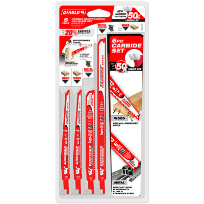 Hardware Store USA | 5PC Recip Blade Set