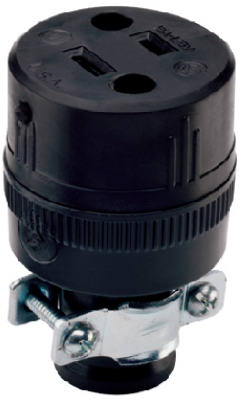 Hardware store usa |  15A BLK Resid Connector | 224CC10 | PASS & SEYMOUR