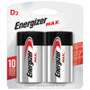 Hardware store usa |  MAX 2PK D Alk Battery | E95BP-2 | ENERGIZER