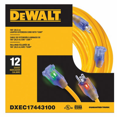 Hardware store usa |  100' 12/3 Ext Cord | DXEC17443100 | CENTURY WIRE & CABLE