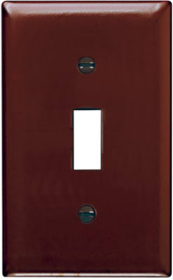 Hardware store usa |  BRN 1G Nyl Wall Plate | TP1CC15 | PASS & SEYMOUR