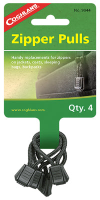 Hardware store usa |  4PK Tent Zipper Pulls | 9944 | COGHLANS LTD