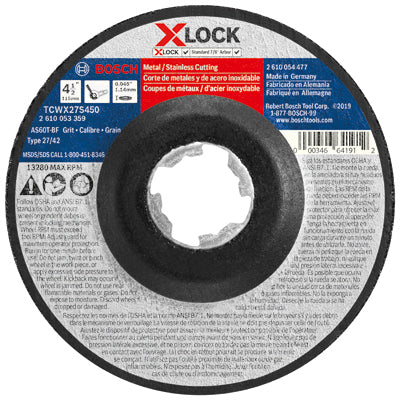 Hardware store usa |  4-1/2Fast Cutting Wheel | TCWX27S450 | ROBERT BOSCH TOOL GROUP