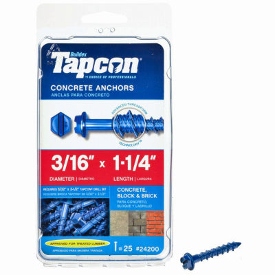 Hardware store usa |  25PK3/16x1-1/4 Anchor | 24200 | ITW BRANDS