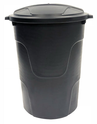 Hardware store usa |  32GAL BLK Trash Can/Lid | TI0019 | UNITED SOLUTIONS