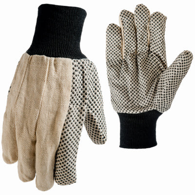 Hardware Store USA | MED Dot Canvas Gloves