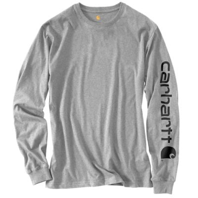 Hardware store usa |  3XL REG GRY LS Logo Tee | K231-HGY-3XL-REG | CARHARTT INC