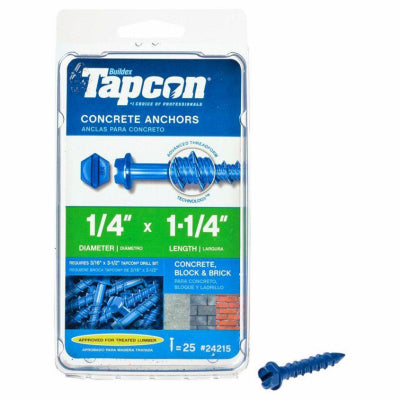 Hardware store usa |  25PK1/4x1-1/4Con Anchor | 24215 | ITW BRANDS