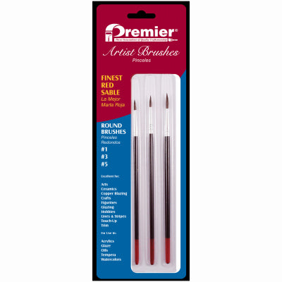 Hardware store usa |  3PC RED Sab Brush | AR10103 | PREMIER PAINT ROLLER/Z PRO