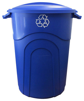 Hardware store usa |  32GAL BLU Recycle Can | TI0028 | UNITED SOLUTIONS