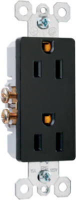 Hardware store usa |  15A BLK 2P Deco Outlet | 885BKCC12 | PASS & SEYMOUR