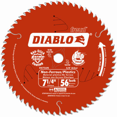 Hardware Store USA | 7-1/4x56T Diablo Blade