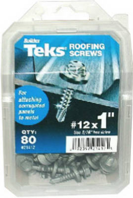 Hardware store usa |  80PK #12x1 Roof Screw | 21412 | ITW BRANDS